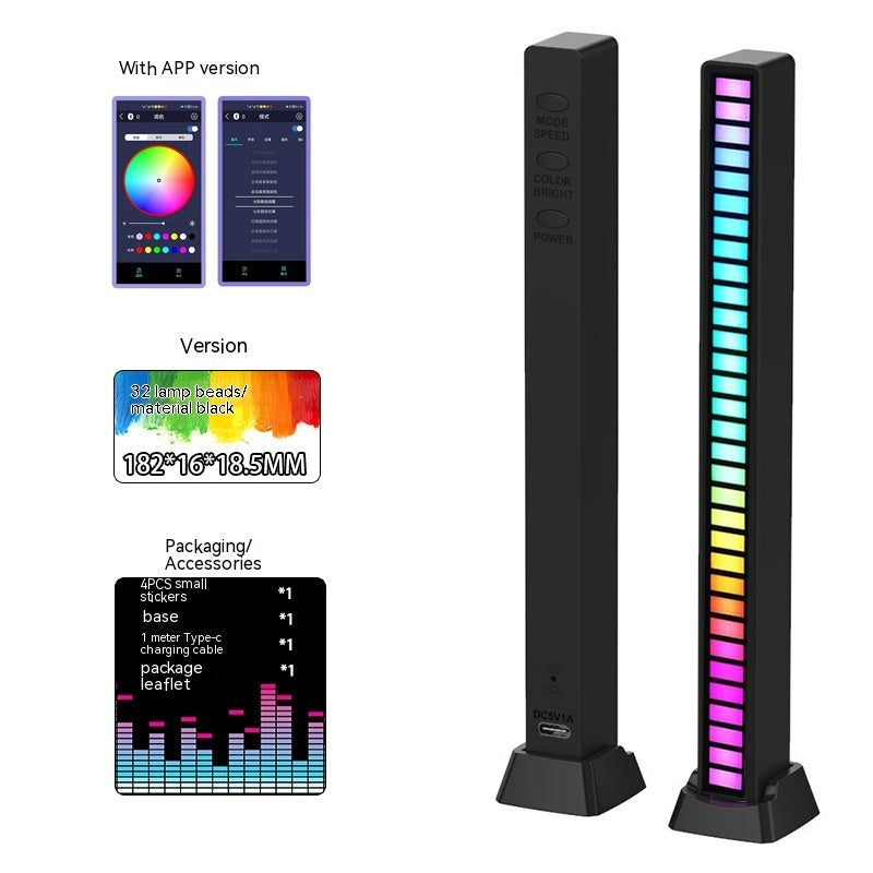 Dynamic RGB Sound Control Light Bar