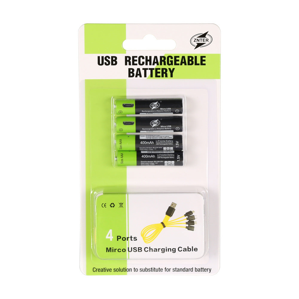 USB-Wiederaufladbare 1,5 V-Lithium-Akkus
