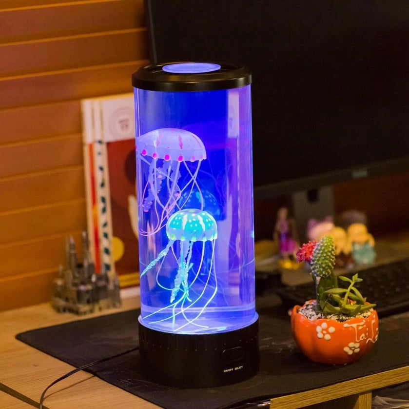 Quallen-Aquarium Lampe – Nachtlicht mit USB-Anschluss