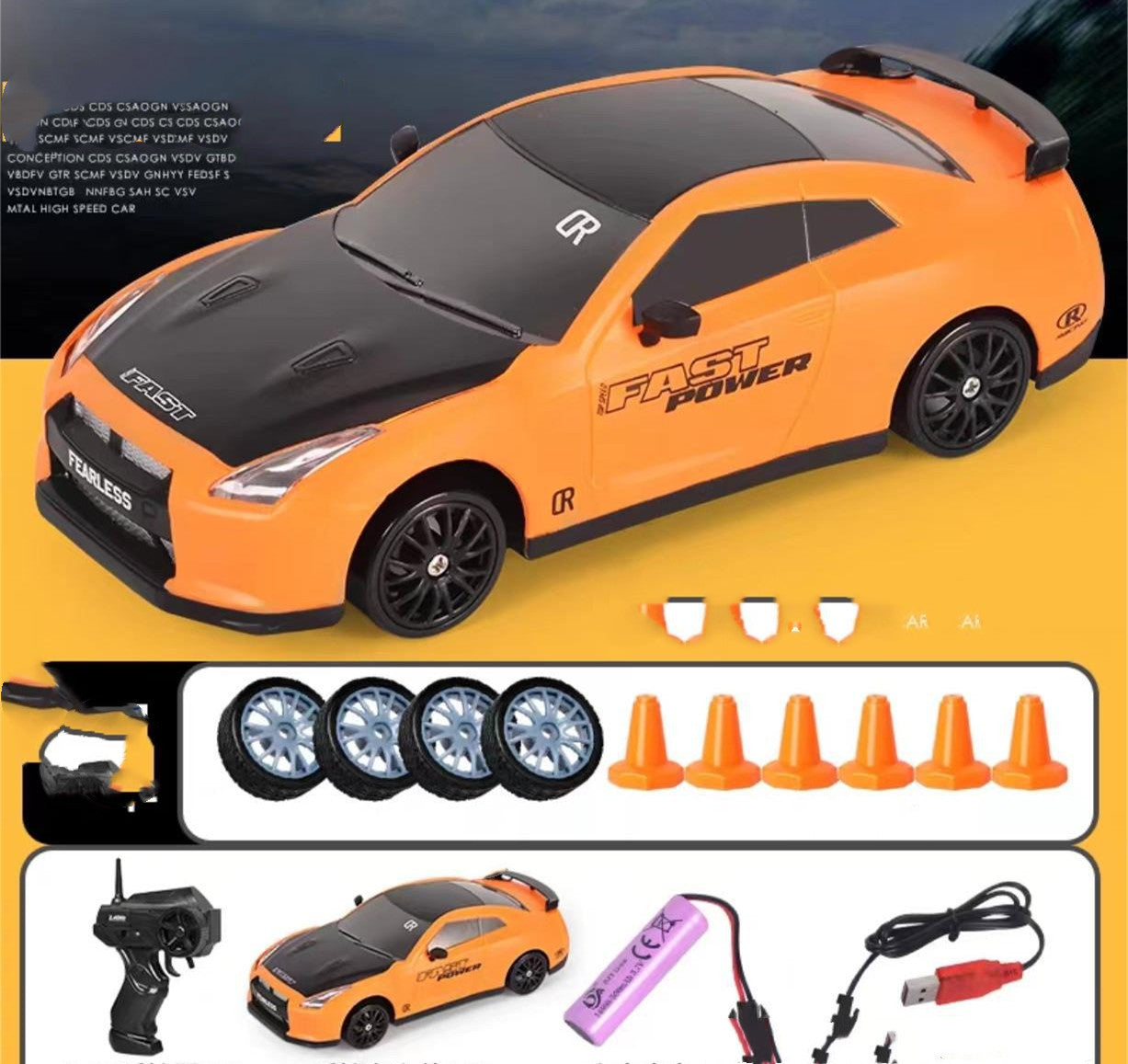 RC Drift Car 4WD – GTR/AE86 Modell mit Fernsteuerung