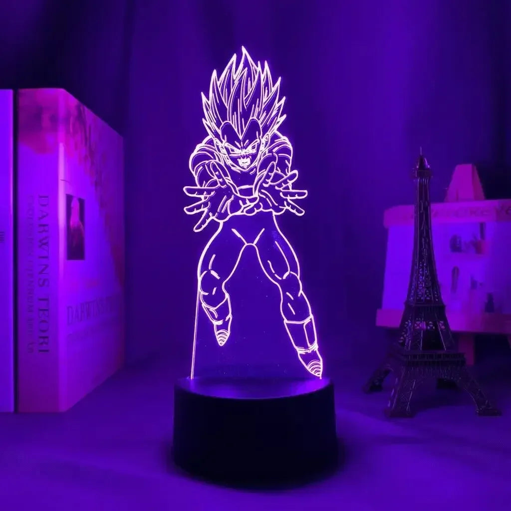 Anime Dragon Ball Z 3D Led Night Light Goku Vegeta Action Figures Table Lamp Birthday&Christmas Gifts for Children Bedroom Decor