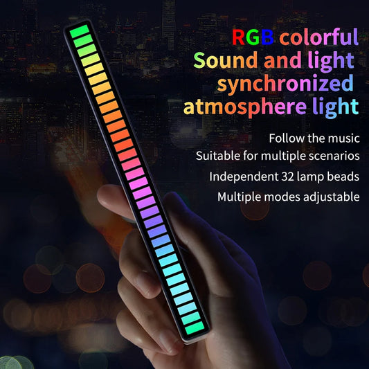 Dynamic RGB Sound Control Light Bar