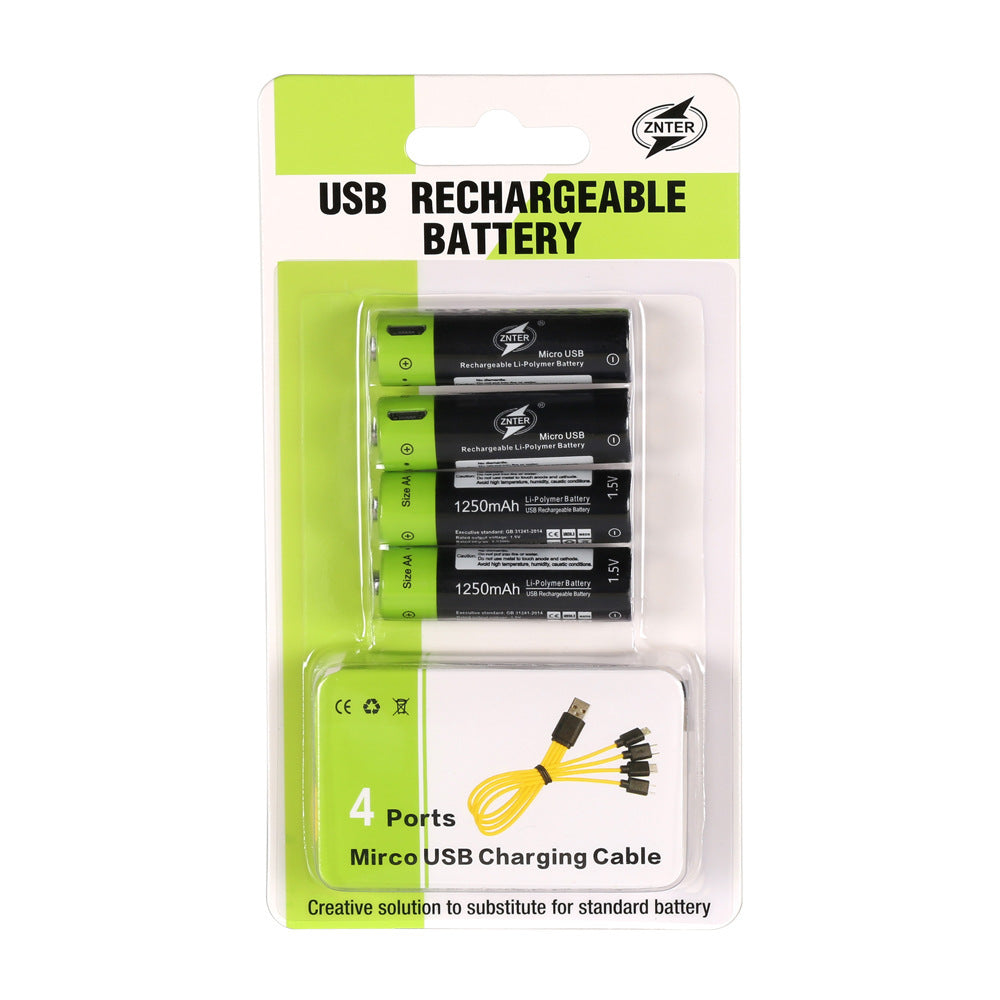 USB-Wiederaufladbare 1,5 V-Lithium-Akkus
